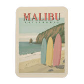 Malibu, Californië - Zon, Zand en Surf Magneet (Verticaal)