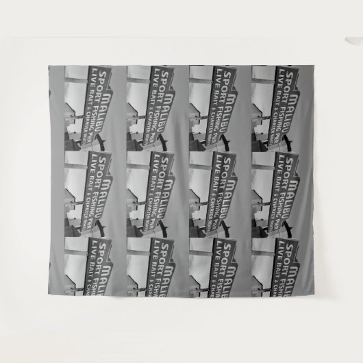 Malibu College Dorm Athea Bedroom Tapestry Wandkleed (Voorkant (horizontaal))