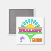 "Malibu Colorful 1" Magnet (Voorkant / Achterkant)