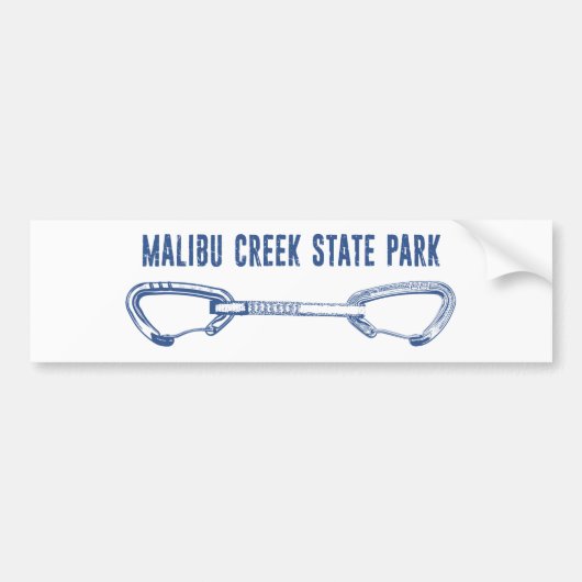 Malibu Creek State Park Rock Climbing Quickdraw Bumpersticker (Voorkant)