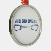Malibu Creek State Park Rock Climbing Quickdraw Metalen Ornament (Rechts)