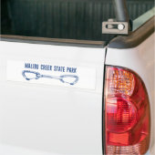 Malibu Creek State Park Rotsklimmen Quickdraw Bumpersticker (Op Truck)
