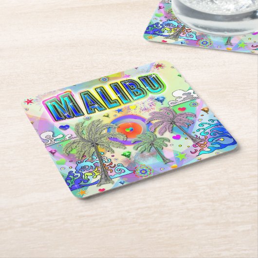 Malibu Deep Dream Onderzetter (Schuin)