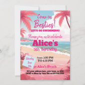 Malibu Doll Beach Pool Verjaardag Kaart (Voorkant)