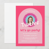 Malibu Doll Besties Strand Verjaardag Roze Glitter Kaart (Voorkant / Achterkant)