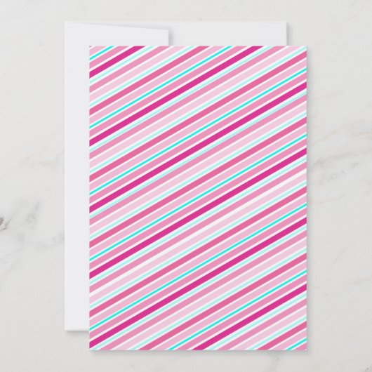 Malibu Doll Pool Verjaardagsfeestje Kaart (Achterkant)