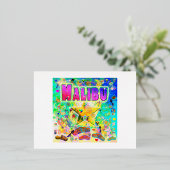 Malibu Epoch Hour Briefkaart (Staand Voorkant)