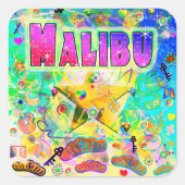 Malibu Epoch uur Sticker (Voorkant)