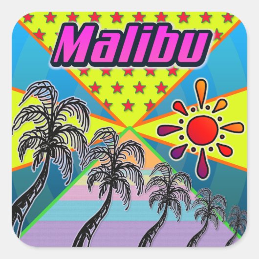 Malibu Freedom Sticker (Voorkant)