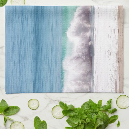 Malibu Gem Breaking Wave Tea Towel Theedoek (Gevouwen)