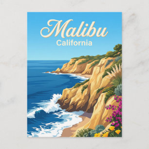 Malibu-kust Californië Briefkaart