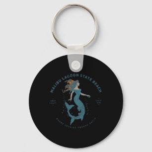 Malibu Lagoon State Beach California Retro Vintage Sleutelhanger