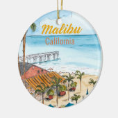 Malibu Los Angeles California Ornament (Links)