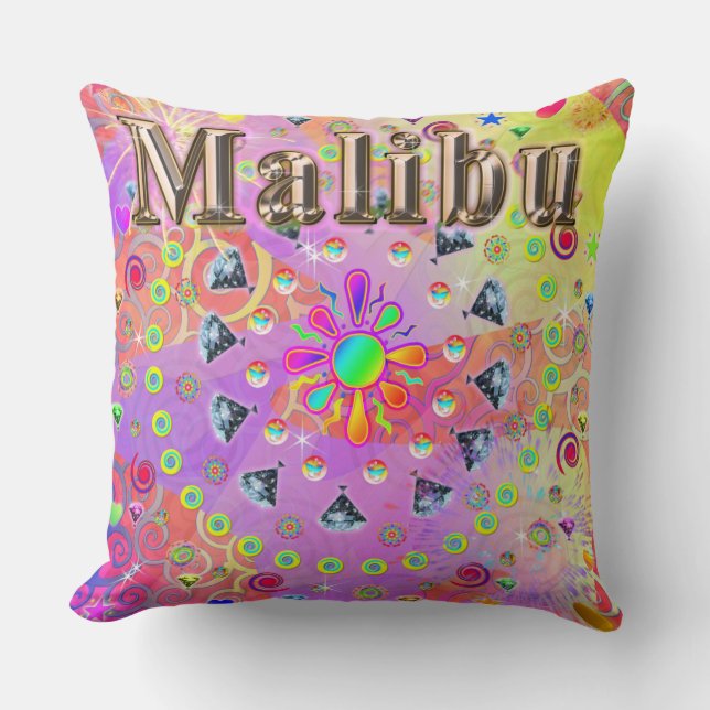 Malibu Lucky Golden Pillow Kussen (Voorkant)