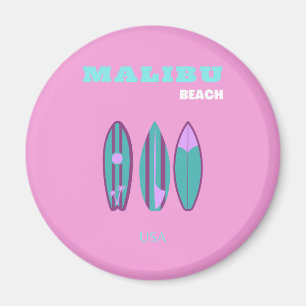 Malibu, Malibu Beach, Californië, Preppy, Roze Magneet