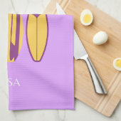 Malibu, Malibu Beach, Preppy, Preppy Meisje, Paars Theedoek (Quarter Fold)