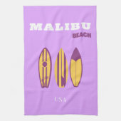 Malibu, Malibu Beach, Preppy, Preppy Meisje, Paars Theedoek (Verticaal)