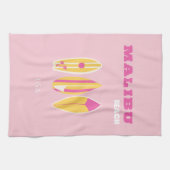 Malibu, Malibu Beach, Preppy, Roze Theedoek (Horizontaal)