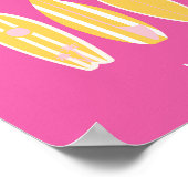 Malibu, Malibu Beach, Reiskunst, Preppy, Roze Poster (Hoek)