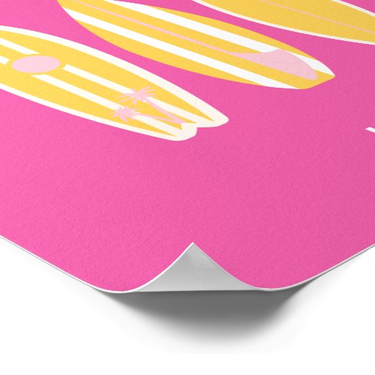 Malibu, Malibu Beach, Reiskunst, Preppy, Roze Poster (Hoek)