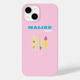 Malibu, Malibu strand, Preppy, Preppy meisje, roze Case-Mate iPhone 14 Hoesje