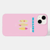 Malibu, Malibu strand, Preppy, Preppy meisje, roze Case-Mate iPhone Case (Achterkant (horizontaal))