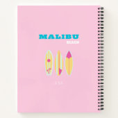 Malibu, Malibu strand, Preppy, Preppy meisje, roze Notitieboek (Achterkant)