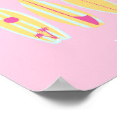 Malibu, Malibu strand, Preppy, Preppy meisje, roze Poster (Hoek)