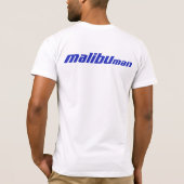 Malibu Man donkerblauw T-shirt (Achterkant)