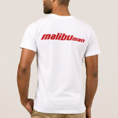 Malibu Man Red T-shirt (Achterkant)