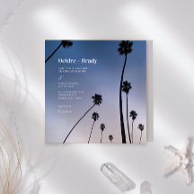Malibu Palm Trees · Uitnodiging voor bruiloft · Bo