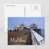 Malibu Pier, Californië Briefkaart (Voorkant / Achterkant)
