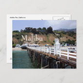 Malibu Pier, Californië Briefkaart (Voorkant / Achterkant)