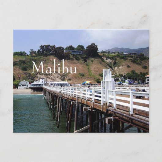 Malibu Pier, Californië Briefkaart (Voorkant)
