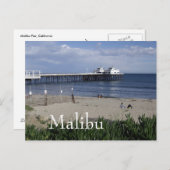 Malibu Pier, Californië Briefkaart (Voorkant / Achterkant)