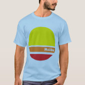 Malibu retro T-shirt (Voorkant)