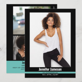 Malibu Ridge 4 Model Acteur Talent Flip Cards Kaart