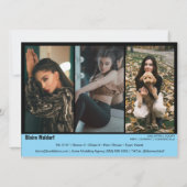 Malibu Ridge 4 | Modelcompcards Kaart (Achterkant)