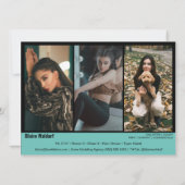 Malibu Ridge 4 | Modelcompcards Kaart (Achterkant)