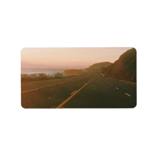 Malibu Roadtrip Etiket (Voorkant)
