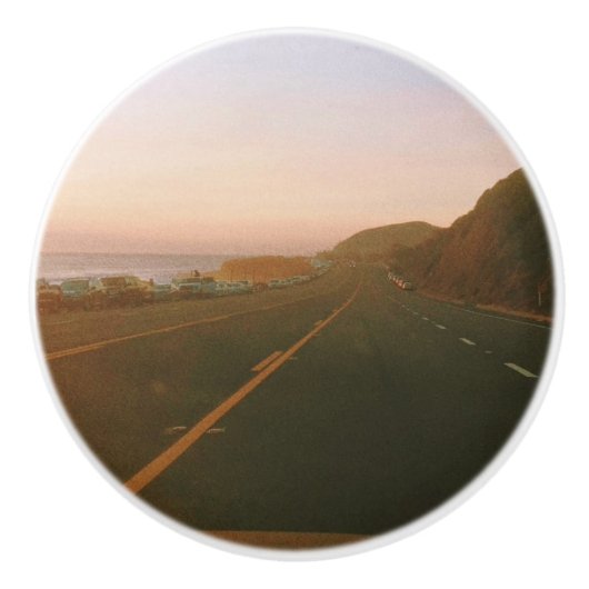 Malibu Roadtrip Keramische Knop (Voorkant)