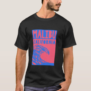 Malibu Roze Golf Californische Strand Esthetiek Su T-shirt
