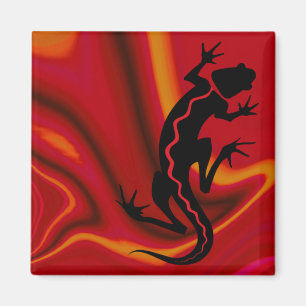 "Malibu Salamander" door Cheryl Daniels Magneet