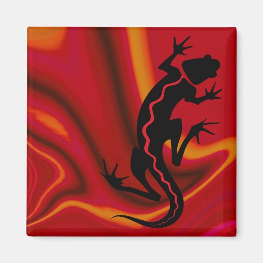 "Malibu Salamander" door Cheryl Daniels Magneet (Voorkant)
