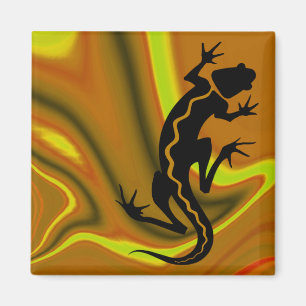 "Malibu Salamander" door Cheryl Daniels Magneet