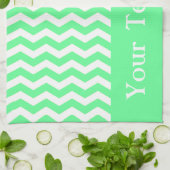 Malibu Seafoam Wave Chevron aanpasbaar Theedoek (Gevouwen)