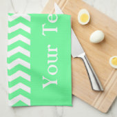 Malibu Seafoam Wave Chevron aanpasbaar Theedoek (Quarter Fold)