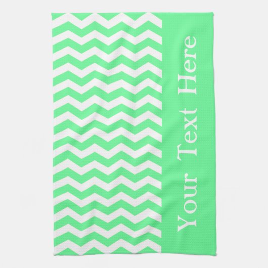 Malibu Seafoam Wave Chevron aanpasbaar Theedoek (Verticaal)