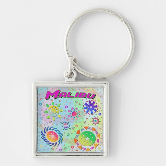 Malibu Seven Suns & Energy Sleutelhanger (Voorkant)