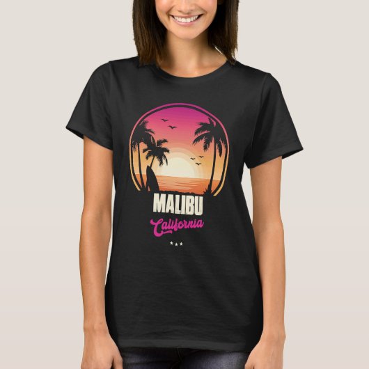 Malibu Souvenir  California Reminder T-shirt (Voorkant)